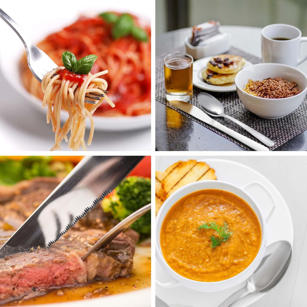 Premium 72-Piece Silverware Set for 12 – Stainless Steel Flatware with Elegant Design, Durable & Rust-Resistant