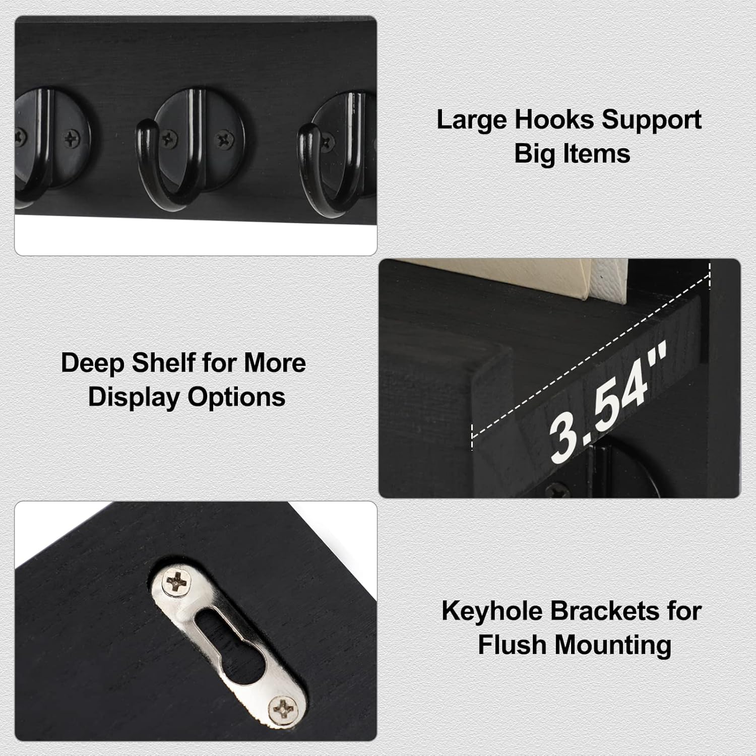 Wall Key Holder with Shelf